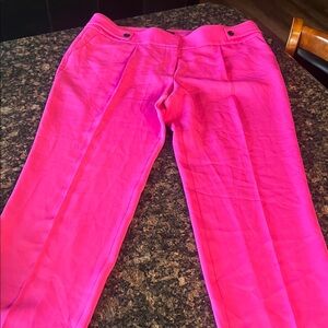 Ann Taylor Hot Pink Slacks size 18